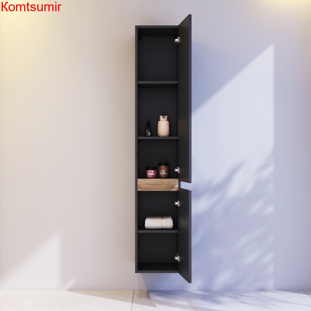 M85ACHR0306BM X-Joy, шкаф-колонна, подвесной, правый, 30 см, цвет: черный матовый M85ACHR0306BM X-Joy, шкаф-колонна, подвесной, правый, 30 см, цвет: черный матовый