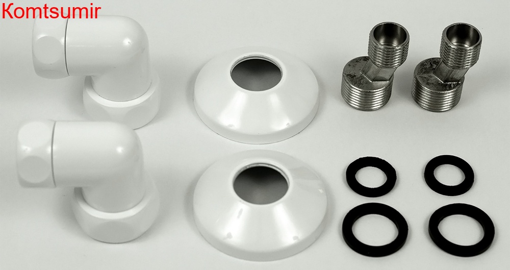 Полотенцесушитель водяной Двин R primo 80/50 1"-3/4"-1/2" белый