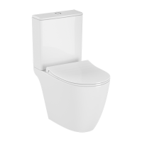 Унитаз напольный Vitra Sento Rim-ex open back, сиденье тонкое микролифт, механизм 3/6 л