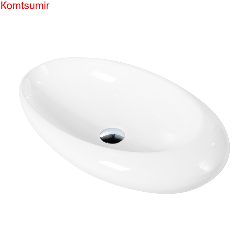 Раковина керамическая накладная, овальная BB1396