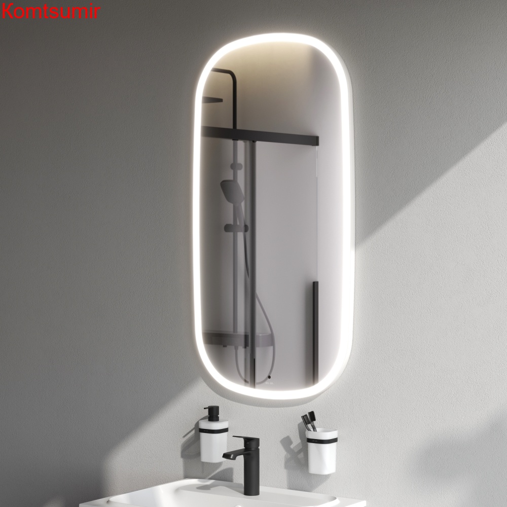 M8FMOX0551WGH Зеркало универсальное с контурной LED-подсветкой, ИК- сенсором,вытянутое, 55*100 см M8FMOX0551WGH Зеркало универсальное с контурной LED-подсветкой, ИК- сенсором,вытянутое, 55*100 см