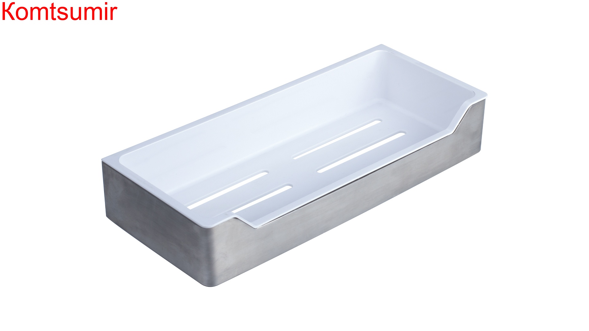 Полка прямоугольная одноэтажная с пластиковой вставкойFixsen Hotel FX-31003C