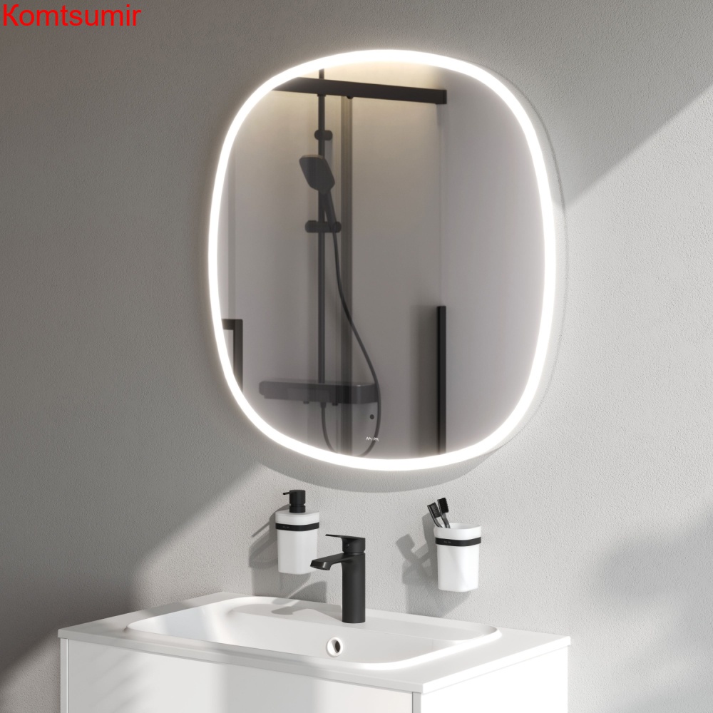 M8FMOX0801WGS Зеркало универсальное с контурной LED-подсветкой, ИК- сенсором, квадрат, 80 см M8FMOX0801WGS Зеркало универсальное с контурной LED-подсветкой, ИК- сенсором, квадрат, 80 см