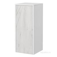 Шкафчик AQUATON Сакура подвесной, с корзиной для белья, светлое дерево (1A220703SKW80)