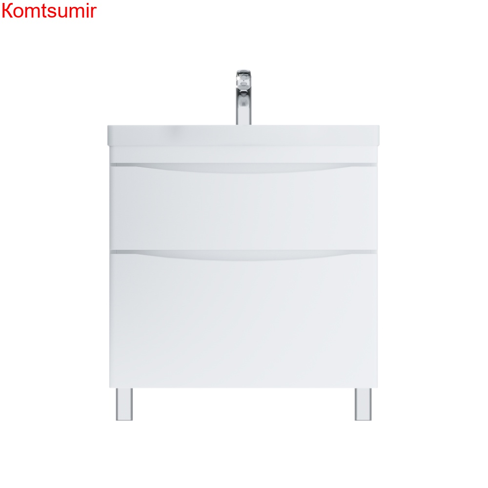 M80FSX0802WG Like, База под раковину, напольная, 80 см, 2 ящика, белый, глянцевая, шт