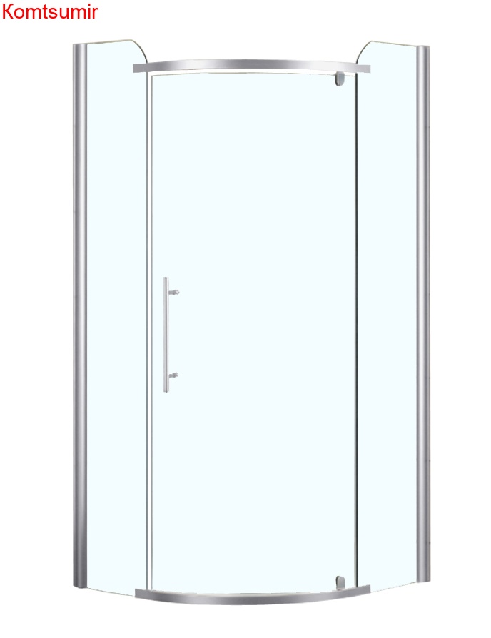 Душевое ограждение Azario EDMONTON 1000*1000*2000, БЕЗ ПОДДОНА, распаш дверь, 8 мм