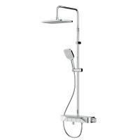 AM.PM F078F700 Func, душ.система: см-ль-полка д/ванны/душа, душ.штанга, верхн. душ квадр., ручн.душ, хром