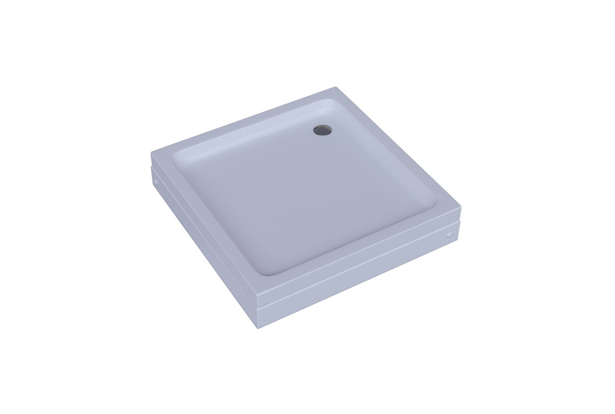 Душевой поддон акриловый Aquatek DPA-0000001 800х800х200 мм, квадрат с ножками и съемной фронтальной панелью (без сифона)