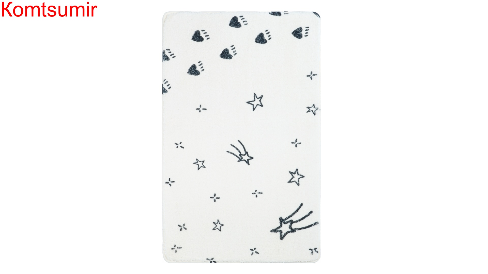 Коврик для ванной Fixsen Teddy Sky  1-ый, FX-6001S, белый, 50х80см