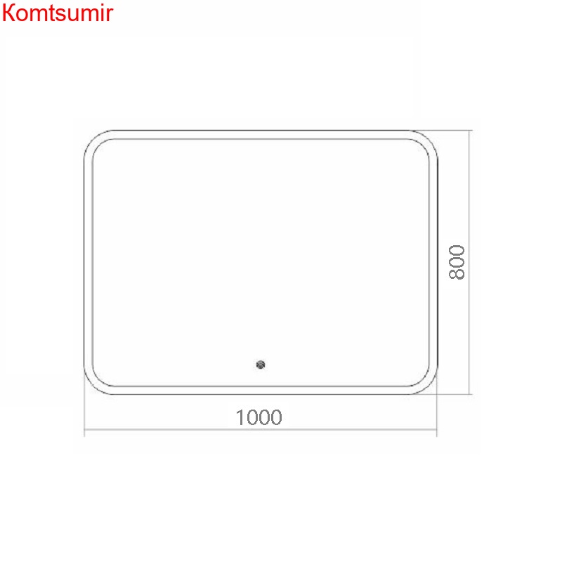 Зеркало AZARIO Стив 1000*800, LED-подсветка, сенсорный выключатель Зеркало AZARIO Стив 1000*800, LED-подсветка, сенсорный выключатель