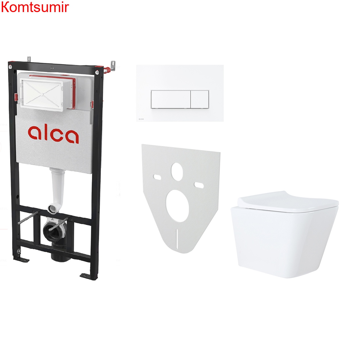 Сет инсталляция Alсa AM101/1120-4:1 RU M570-0001 + унитаз Teramo AZ-0052 с сиденьем микролифт