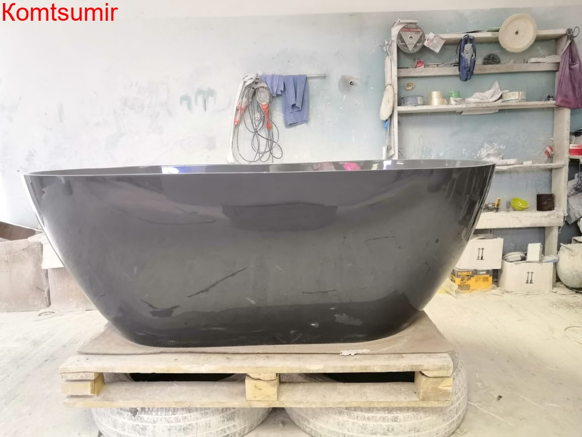 Ванна CASTONE Эдем 169,5х79,5 Черный глянец.