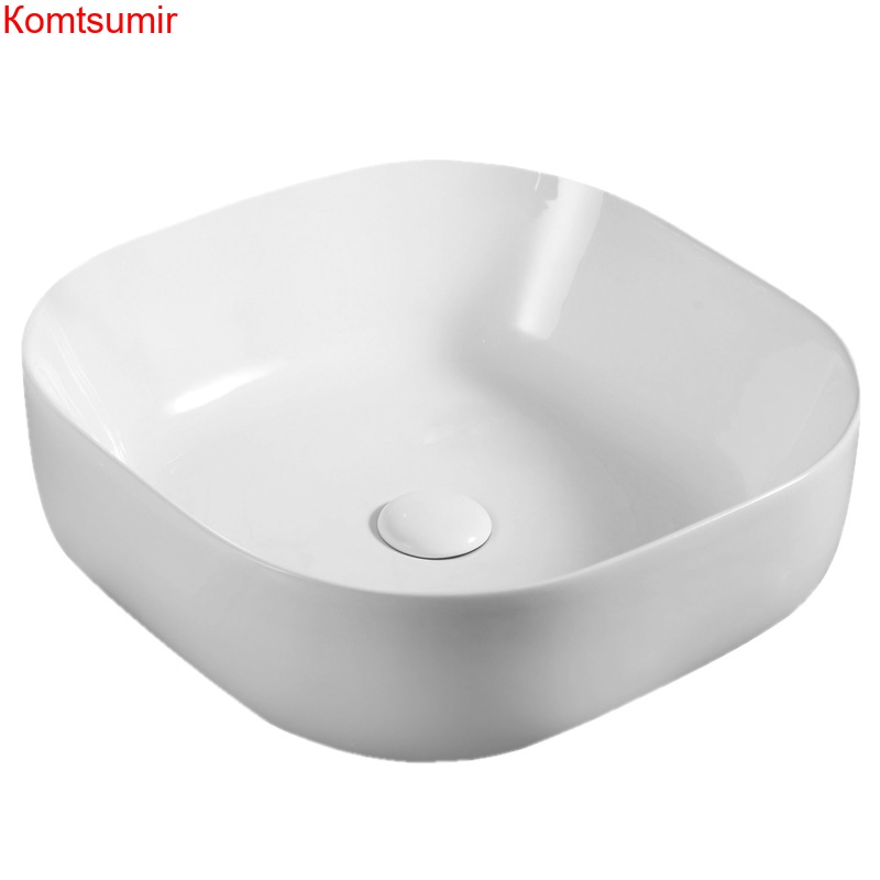 Раковина Azario 43х43х13,5 накладная , цвет белый глянец (AZ-41288)