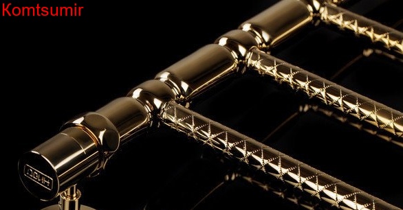 Полотенцесушитель водяной Двин Bubble 2 60/50 1"-1/2" золотой хром