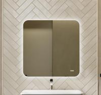 Зеркало Ego 80 с подсветкой и часами