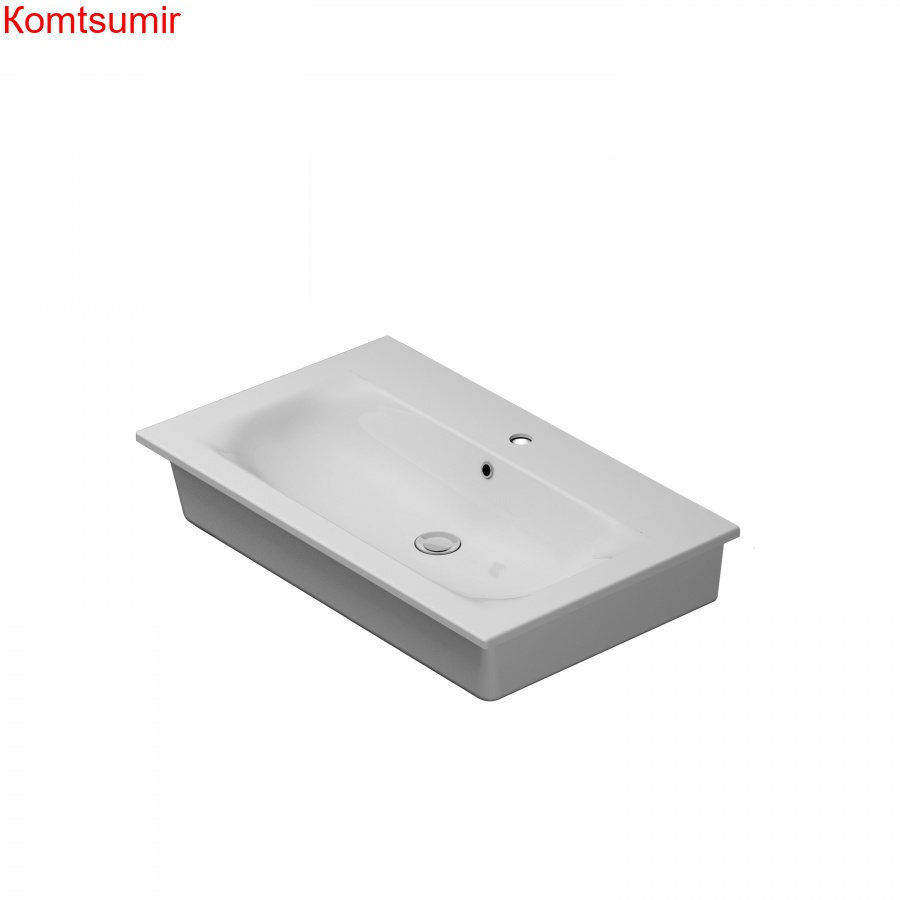 M70AWCC0802WG Spirit V2.0, Раковина мебельная, керамическая, 80 см, встроенная, цвет: белый, глянец