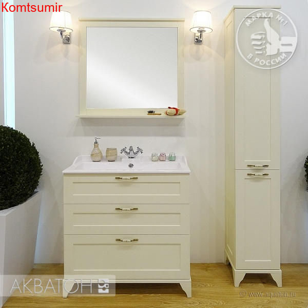 Тумба под раковину AQUATON Леон 80 Н напольная, дуб бежевый (1A187801LBPR0) Тумба под раковину AQUATON Леон 80 Н напольная, дуб бежевый (1A187801LBPR0)