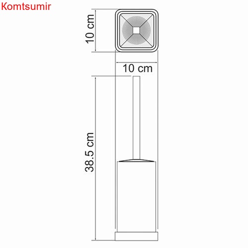 WasserKRAFT K-1037 Щетка для унитаза напольная