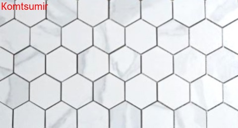 Мозаика Caramelle Mosaic Calacatta гексагон Мозаика Caramelle Mosaic Calacatta гексагон