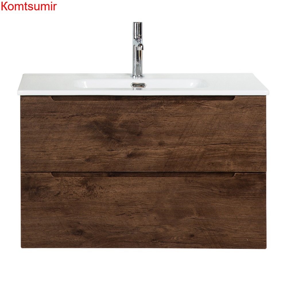 База под раковину подвесная BelBagno ETNA39-800/390-2C-SO-RW-P Rovere Moro