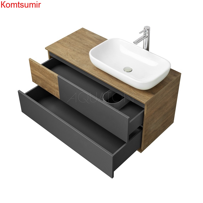 Тумба под раковину AQUATON Терра 105 подвесная, Дуб Кантри/Антрацит (1A246901TEKA0) Тумба под раковину AQUATON Терра 105 подвесная, Дуб Кантри/Антрацит (1A246901TEKA0)