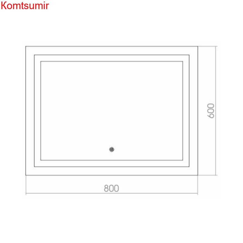 Зеркало AZARIO Ливия 800*600, LED-подсветка, сенсорный выключатель