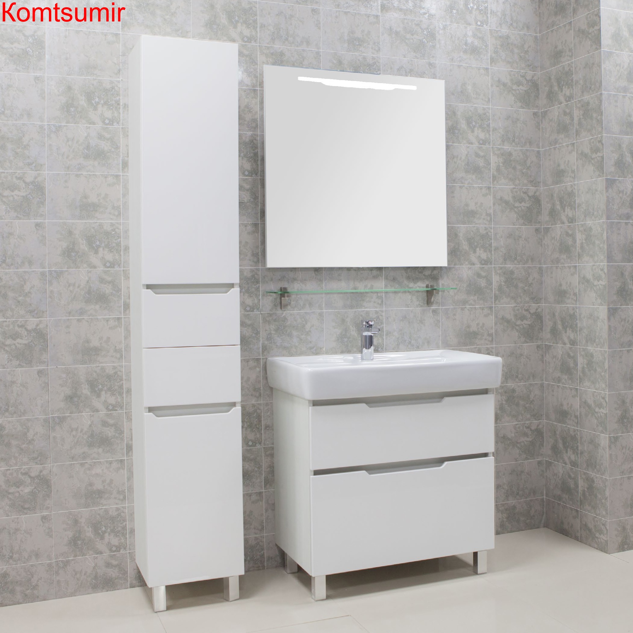 Пенал напольный AQUATON Дакота белый (1A203203DAAY0) Пенал напольный AQUATON Дакота белый (1A203203DAAY0)