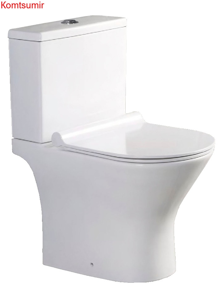 Унитаз напольный Azario Verde 615х360х745 с сиденьем микролифт ( AZ-2224)