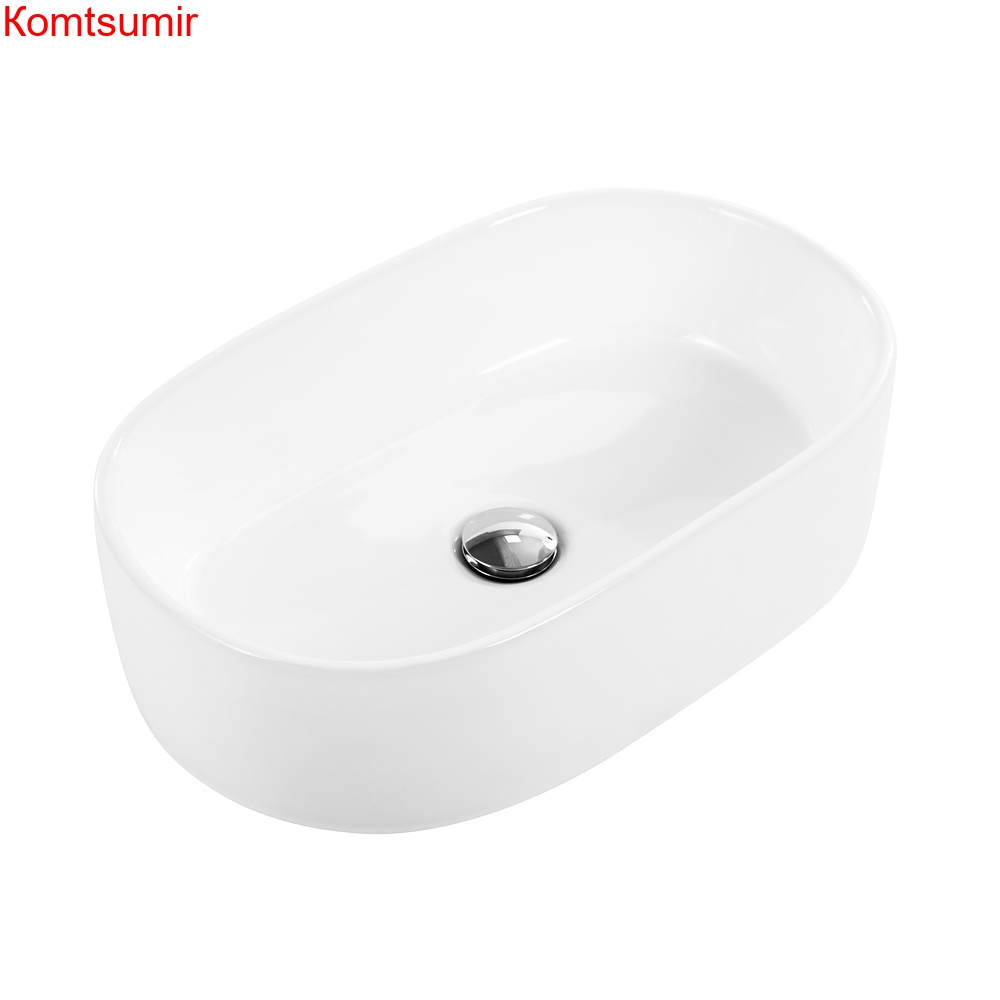 Раковина керамическая накладная, овальная BB1048