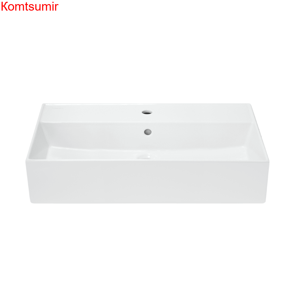 Раковина накладная Sanita Luxe Novel 80 805х423х160 с отверстием под смеситель, белая (NOV80SLWB01)