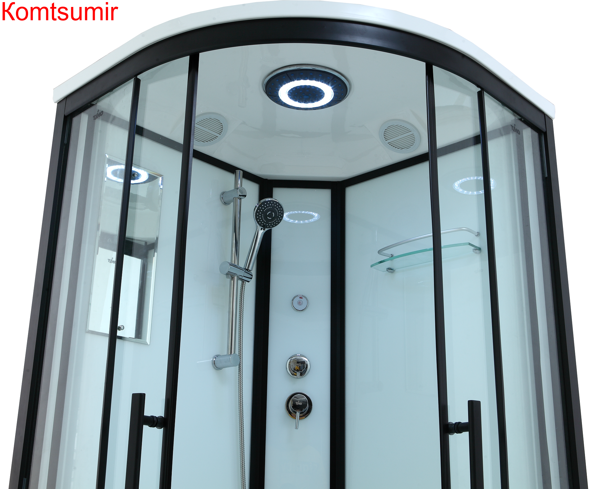 Timo Standart T-6609 Black душевая кабина (90*90*220), шт Timo Standart T-6609 Black душевая кабина (90*90*220), шт
