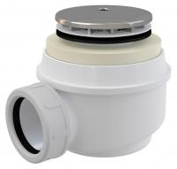 Сифон для поддона AlcaPlast A47CR белый, хром