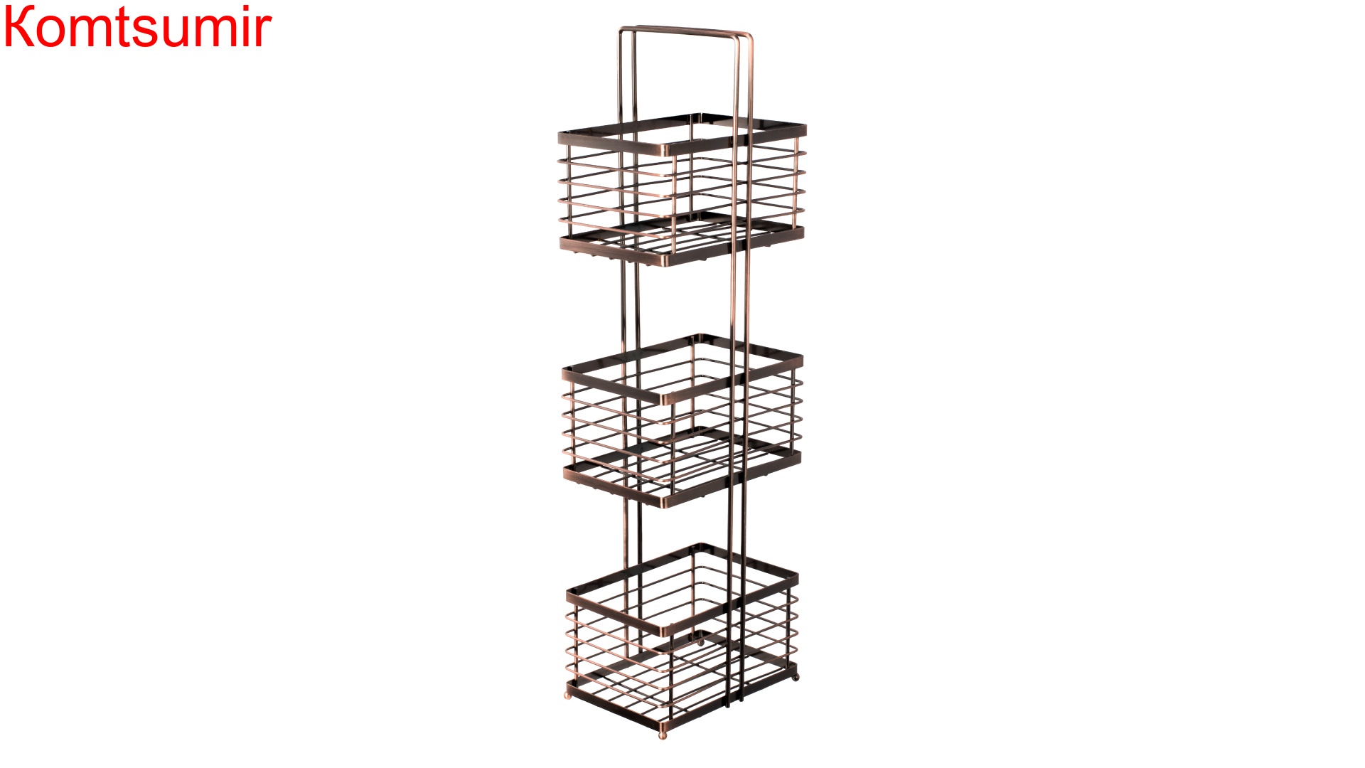 Полка прямоугольная трехэтажная Fixsen FX-852