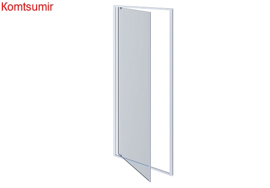 Aquatek Душевая дверь, распашная 200х100, хром