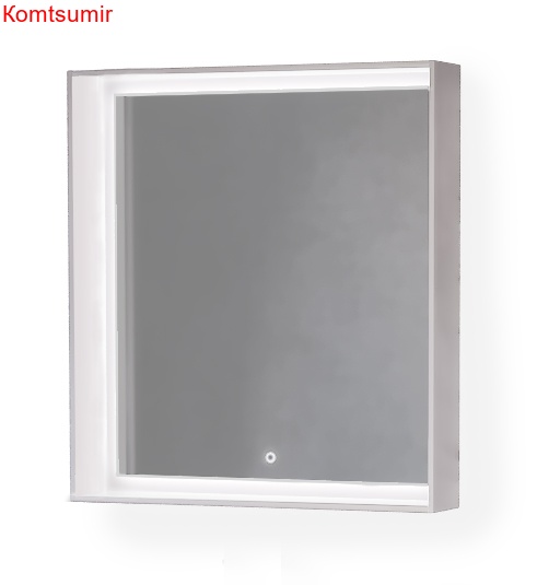 ЗЕРКАЛО RAVAL FRAME 75 БЕЛОЕ с подсветкой и сенсорным включателем