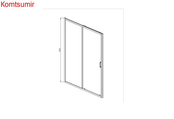 AQ ARI RA 12020BL Душевая дверь двухэлементная, раздвижная1200x2000 профиль черный, стекло прозрачное AQ ARI RA 12020BL Душевая дверь двухэлементная, раздвижная1200x2000 профиль черный, стекло прозрачное