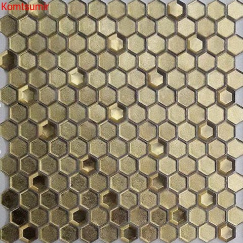Мозаика Caramelle Mosaic Aureo grani hexagon 23x13x6 Мозаика Caramelle Mosaic Aureo grani hexagon 23x13x6