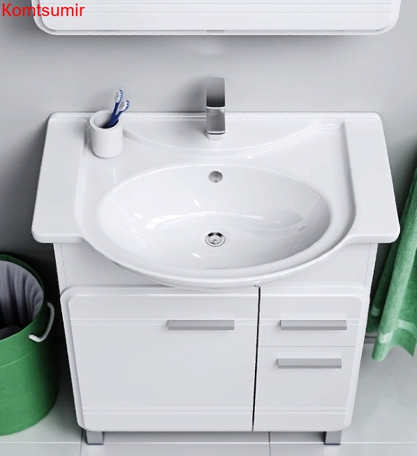 Тумба с раковиной Aqwella Корсика 75 Тумба с раковиной Aqwella Корсика 75