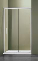 Душевое ограждение SANTREK AQUA Lea- DF-1300-C-Chrome 1300*1850 Прямое стекло Прозр 5мм, профиль Хром
