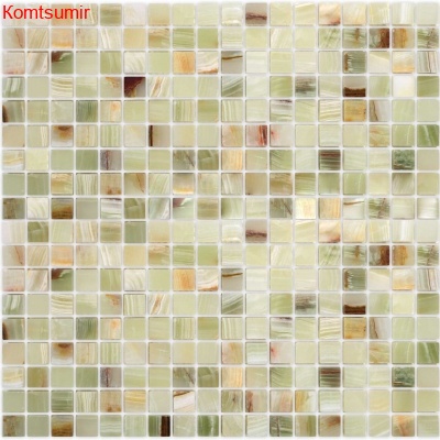 Мозаика Caramelle Mosaic Onice Jade Verde POL 15x15x7