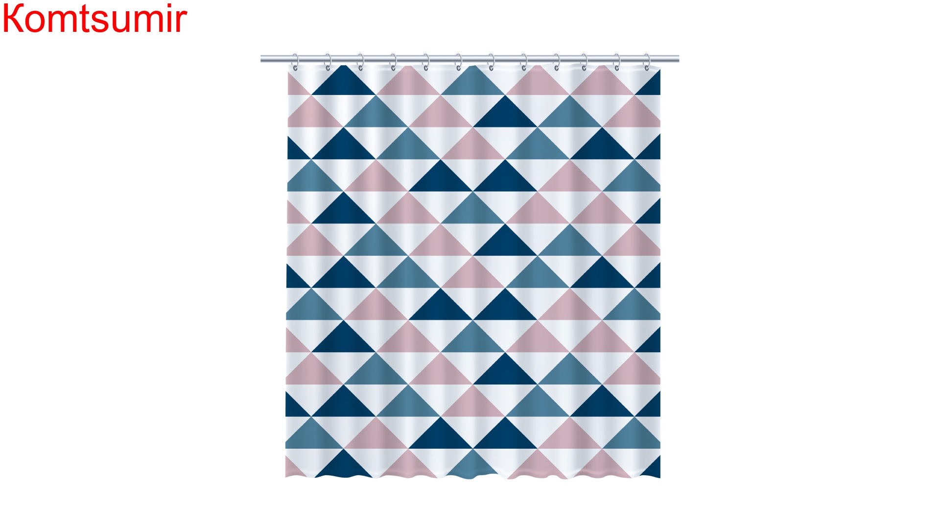 Шторка для ванной Fixsen Simple FX-1504, без колец