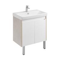 Тумба под раковину AQUATON Сканди 70 Doors универсальная, Белый/Дуб Верона (1A278901SDB20)