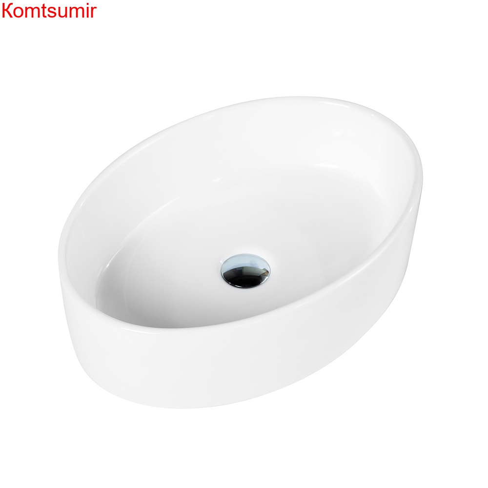 Раковина керамическая накладная, овальная BB1049