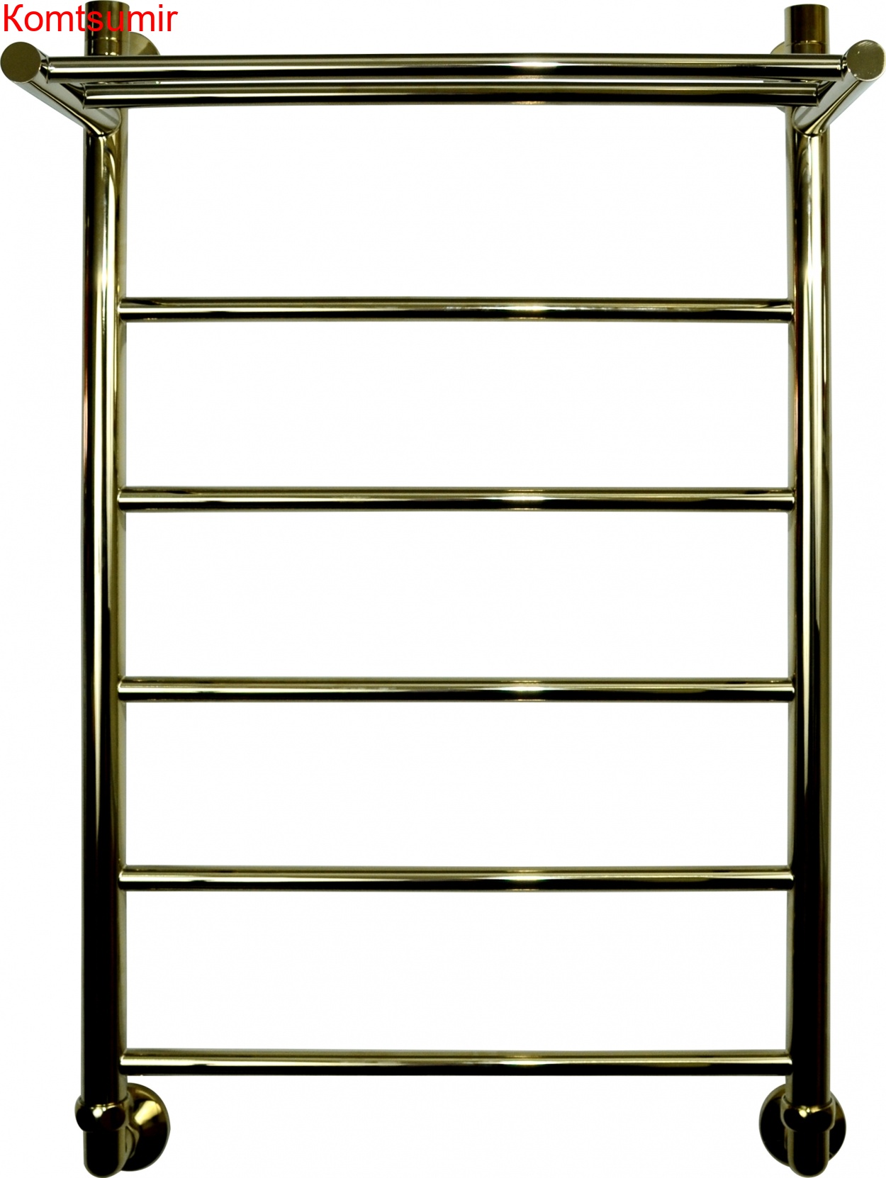 Полотенцесушитель водяной Двин F 80/50 1" - 1/2" золотой хром