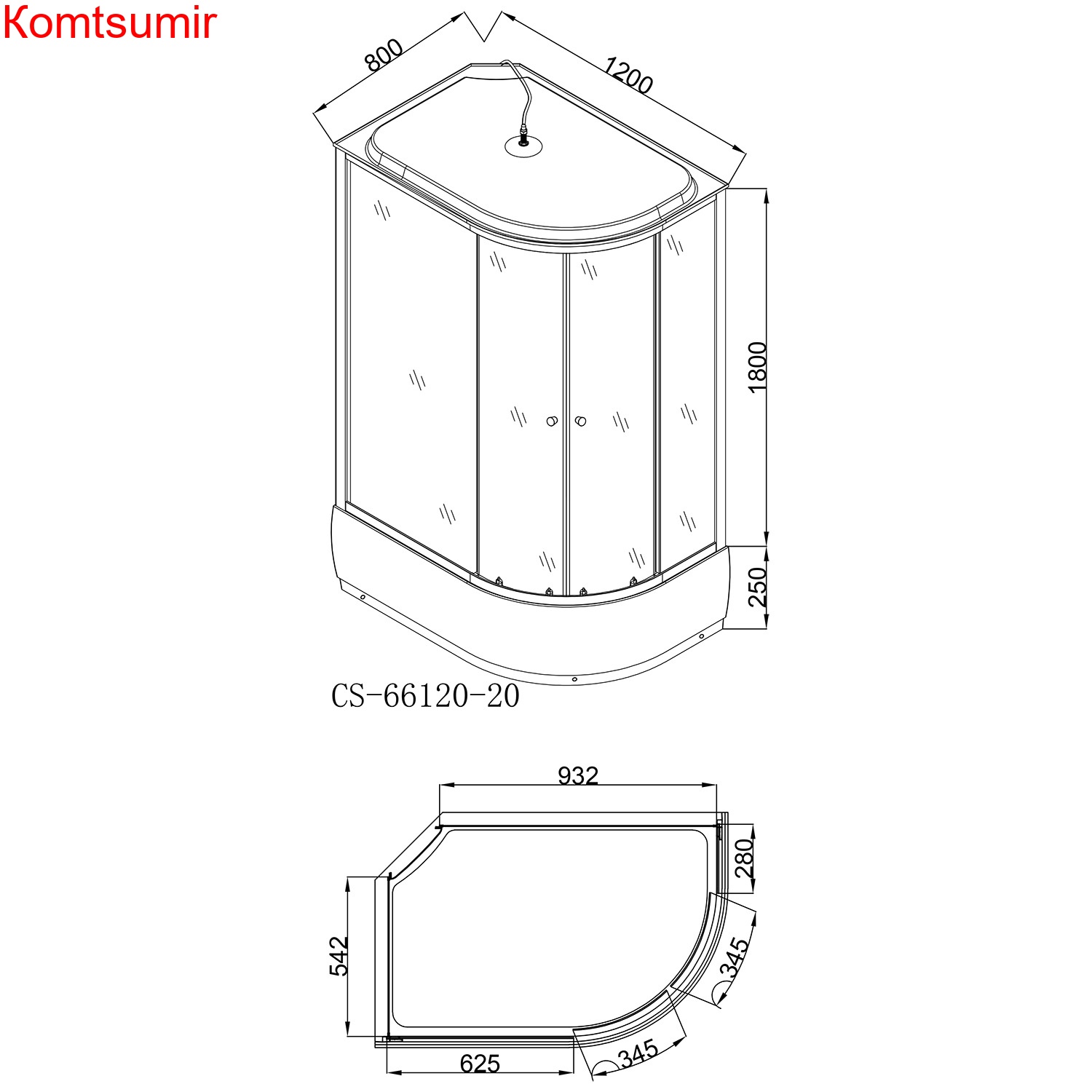 Душевая кабина LORANTO 120х80х215 левосторонняя, поддон 20 см, прозрачное стекло 4 мм, черная (CS-66120-20 L G) Душевая кабина LORANTO 120х80х215 левосторонняя, поддон 20 см, прозрачное стекло 4 мм, черная (CS-66120-20 L G)