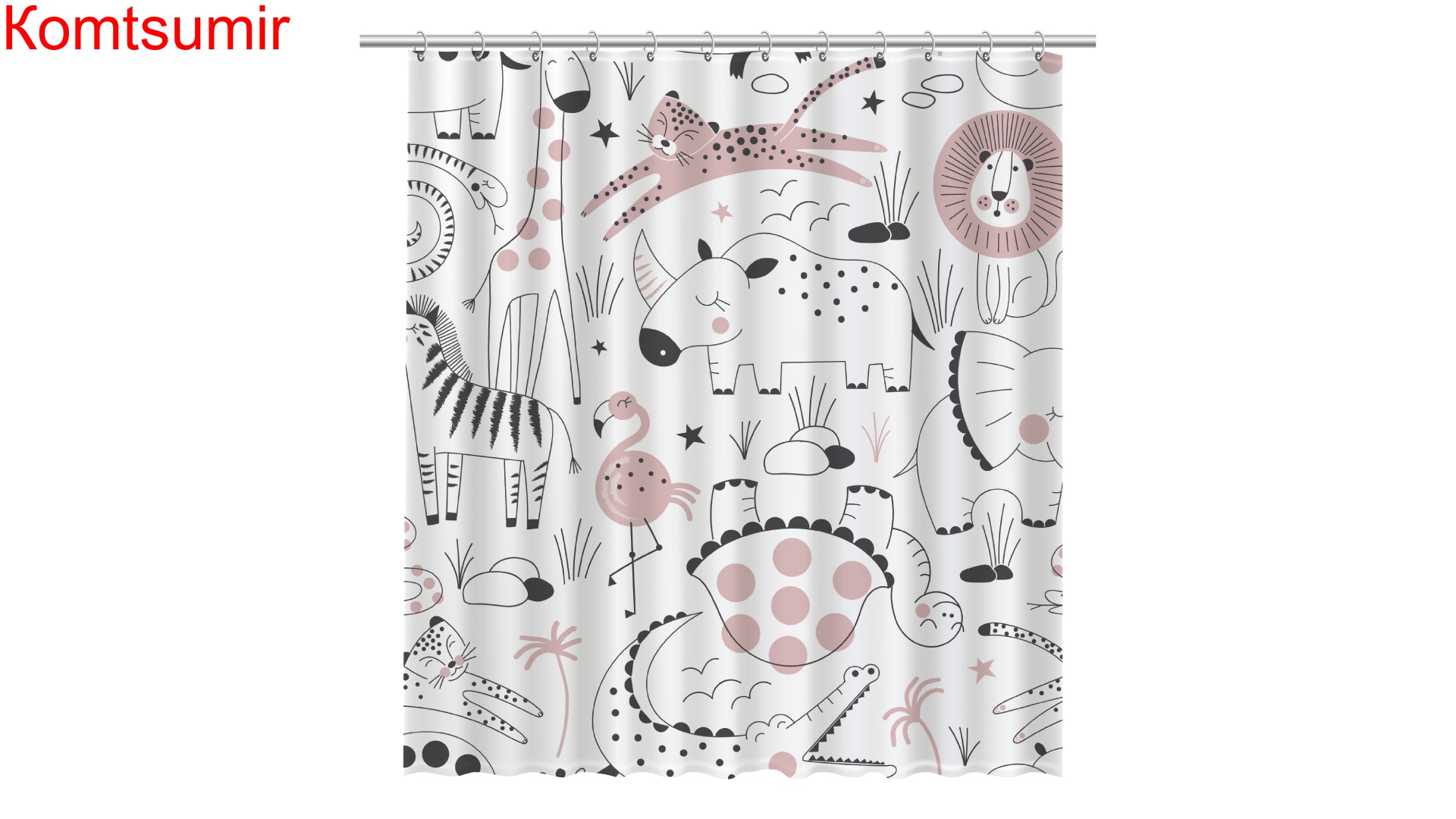 Штора для ванной Fixsen Africa, FX-2510