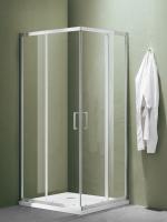 Душевое ограждение SANTREK AQUA Lea-CR-800-C-Chrome 800*800*1850 Г-обр. Стекло Прозр 5мм, профиль Хром Душевое ограждение SANTREK AQUA Lea-CR-800-C-Chrome 800*800*1850 Г-обр. Стекло Прозр 5мм, профиль Хром