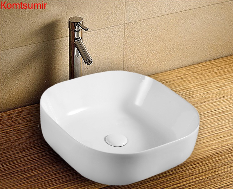 Раковина Azario 43х43х13,5 накладная , цвет белый глянец (AZ-41288)