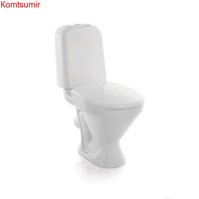 Унитаз-компакт "Самарский" комфорт (арматура 1-режим. Alcaplast / 2-режим OLI, жест. сиденье термопласт, крепление, микролифт)