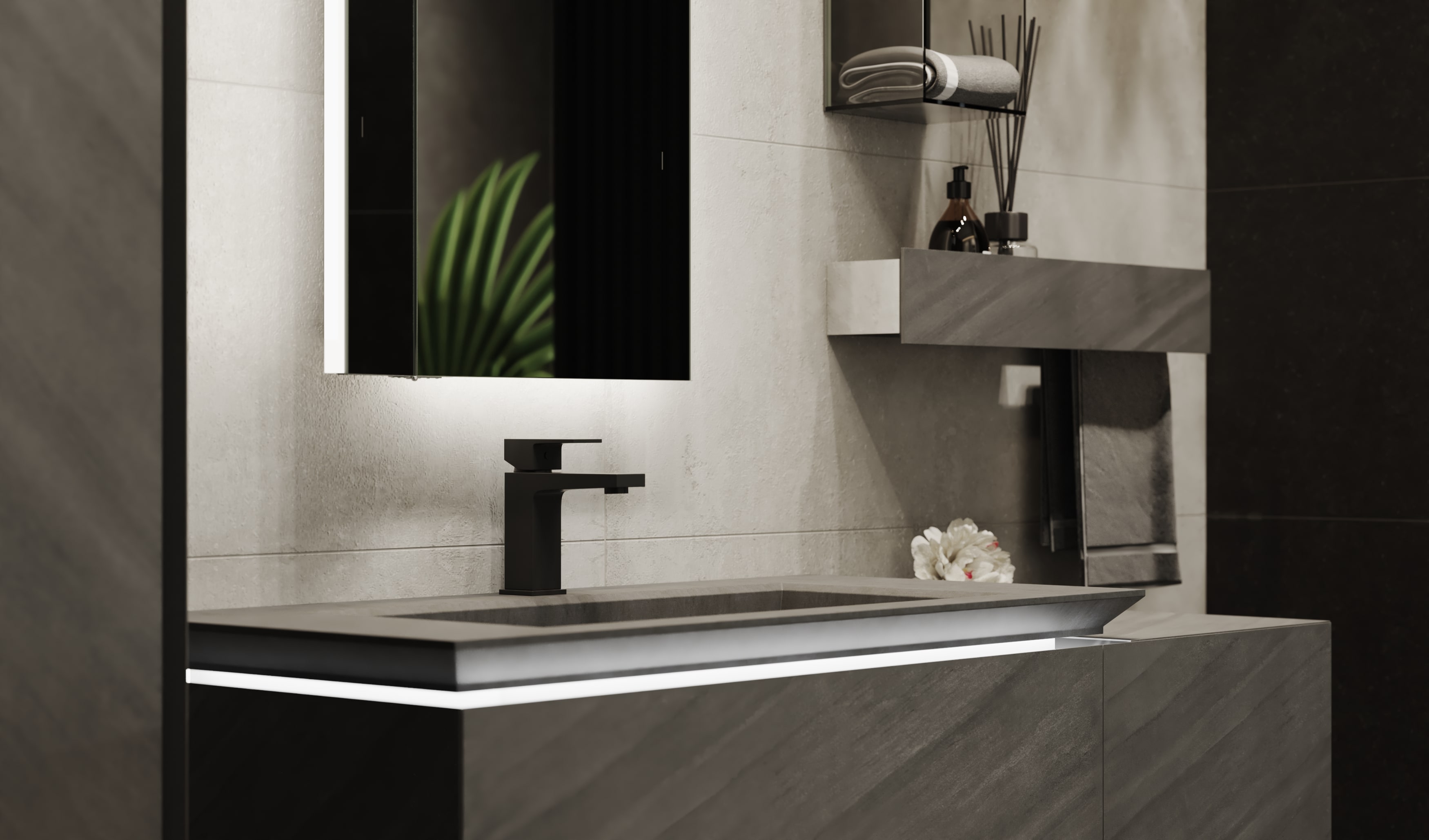 Зеркало со створкой Incline 53